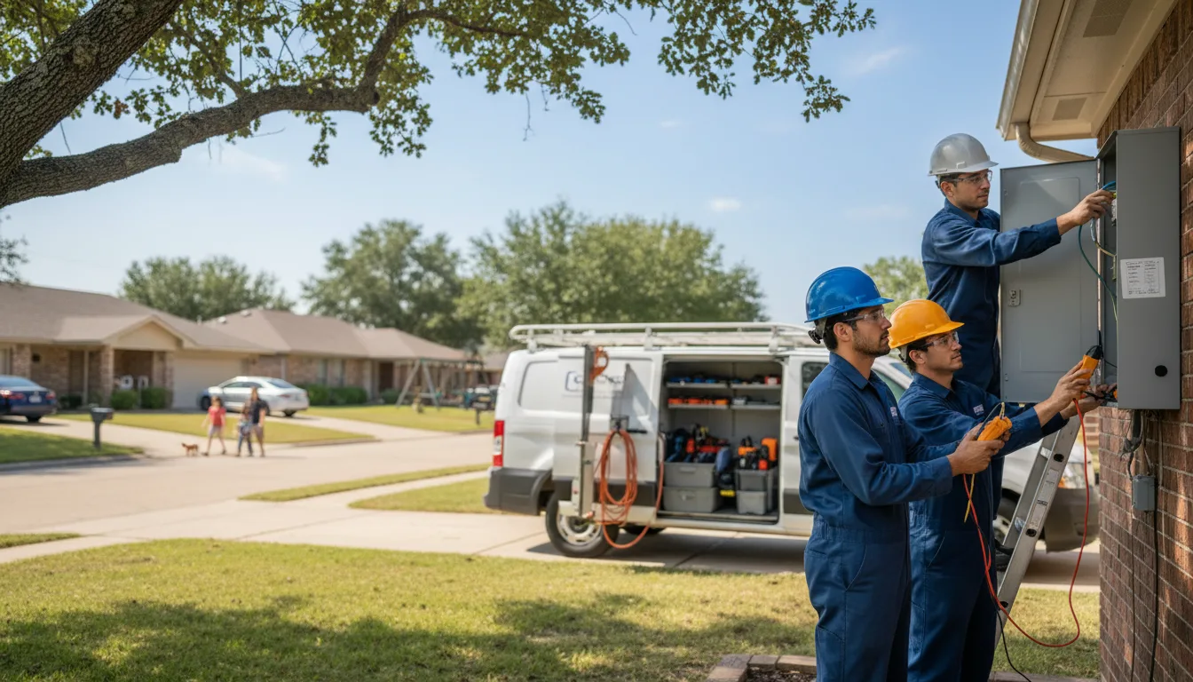 Certified electrician providing emergency electrical services in Garnavillo, IA